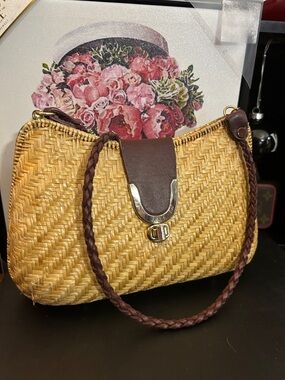 Vintage Straw Shoulder Bag